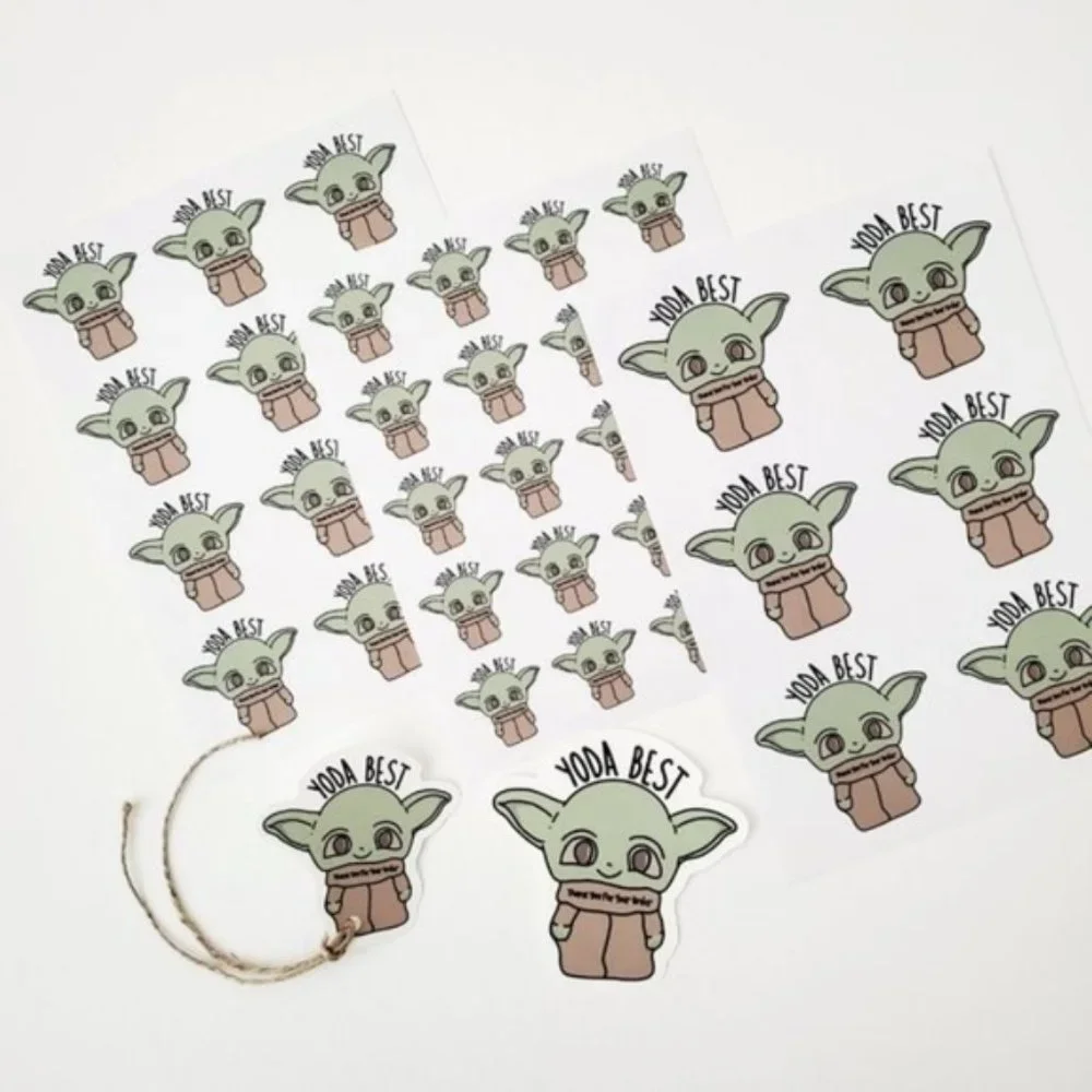 LB062 Custom Package HANG TAGS Baby Yoda Package/Clothing/Shipping [Price Firm] - Picture 3 of 5